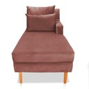 Ver imagem 6 de Divã Chaise Chloe 160cm Rosê Castanho