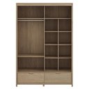 Ver imagem 5 de Guarda Roupa Casal 151cm 2 Portas Madeira Maciça Nira Tauari F07 - Mpozenato