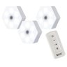 Luminaria Hexagonal Led 5w com Controle Kit 3 Und Iluminaçao - 1
