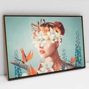 Ver imagem 1 de Quadro Decorativo em Canvas Forest Harmony TaColado Moldura Flutuante 4,5cm Freijó 120 x 80cm