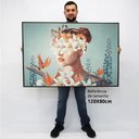Ver imagem 2 de Quadro Decorativo em Canvas Forest Harmony TaColado Moldura Flutuante 4,5cm Freijó 120 x 80cm