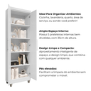 Ver imagem 4 de Armário Multiuso 2 Portas Sal Movelaria:branco