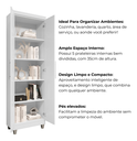 Ver imagem 4 de Armário Multiuso 2 Portas Sal Movelaria:branco