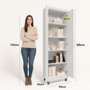 Ver imagem 3 de Armário Multiuso 2 Portas Sal Movelaria:branco