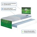Ver imagem 3 de Cama Solteiro Infantil com Cama Auxiliar 195x96cm Personagens Copa Futebol K02 - D’Rossi