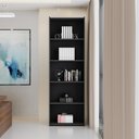 Ver imagem 2 de Estante Para Livros Suiça Preto Casa Mobilia