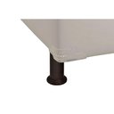Ver imagem 2 de Cama Box Base Universal Casal Tecido White (138x188x30) - Luckspuma