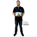 Ver imagem 2 de Quadro Decorativo Buda Meditativo em Moldura Caixa Tacolado Moldura Caixa 3cm Madeira sem Vidro 20 X