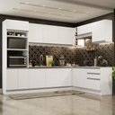 Ver imagem 1 de Armário de Cozinha Completa de Canto 479cm Branco Glamy Madesa 01