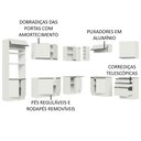 Ver imagem 5 de Armário de Cozinha Completa de Canto 479cm Branco Glamy Madesa 01