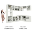 Ver imagem 6 de Armário de Cozinha Completa de Canto 479cm Branco Glamy Madesa 01