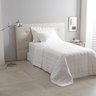 Jogo de Cama 300 Fios- Buddemeyer Damask Stripes - Solteiro - Branco - 1