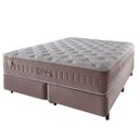 Ver imagem 1 de Conjunto Cama Box + Colchão King Richesse Molas Ensacadas 193x203x70cm Rosa - Megasul