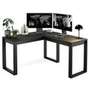 Ver imagem 2 de Escrivaninha em L de Canto Industrial 115cm Berlim Preto