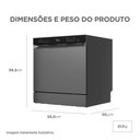 Ver imagem 3 de Lava Louças 8 Serviços Cinza Touch Plus Midea Mdwtf08s2 220v