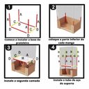 Ver imagem 4 de Guarda Roupa Cabideiro Organizador Prateleira Bordô