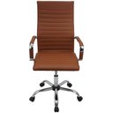 Ver imagem 3 de Kit 3 Cadeiras Eames Esteirinha Presidente Escritório Alta Marrom