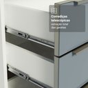 Ver mais imagens de Armário de Cozinha Compacta 120 x 60 cm Branco/Cinza Lux Madesa 02