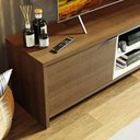 Ver imagem 3 de Rack para Tv até 75 Polegadas 180 Cm 2 Portas Rustic/branco Metz Madesa Rustic