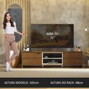 Ver imagem 7 de Rack para Tv até 75 Polegadas 180 Cm 2 Portas Rustic/branco Metz Madesa Rustic