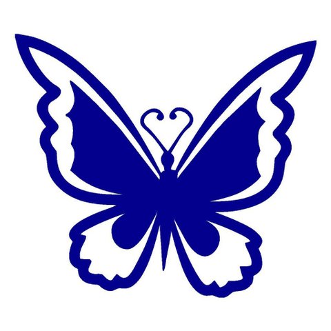Adesivo Decorativo Borboleta 6 Unidades Carro Moto Geladeira Box Parede:azul