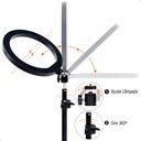 Ver imagem 5 de Iluminador Ring Light Lorben Aro de Led 26cm com Tripé Selfie Blogueiro Maquiagem