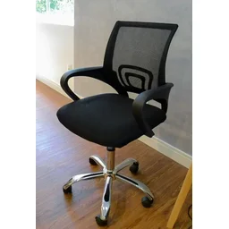 Cadeira de Escritório Diretor Tela Mesh Base Cromada Santiago - 4