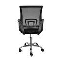 Ver mais imagens de Cadeira de Escritório Diretor Tela Mesh Base Cromada Santiago Preto