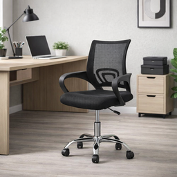 Cadeira de Escritório Diretor Tela Mesh Base Cromada Santiago - 2