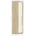 Ver imagem 4 de Guarda Roupa Modulado Canto Oblíquo 195 Master Avelã Rústico/ártico Rústico - Eucamóveis