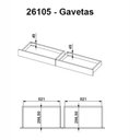 Ver imagem 5 de Escrivaninha Pés Palito Retrô 1,20m com 2 Gavetas 26105 Trend Artesano - Tweed/jauzi
