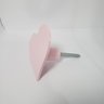 Gancho de Parede Decorativo em Formato de Coração com Parafuso:rosa - 6