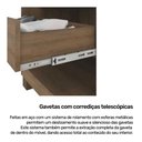 Ver imagem 4 de Guarda Roupa 2 Portas e Colmeia 245cm Setiba Plus Rimo Carvalho/off White