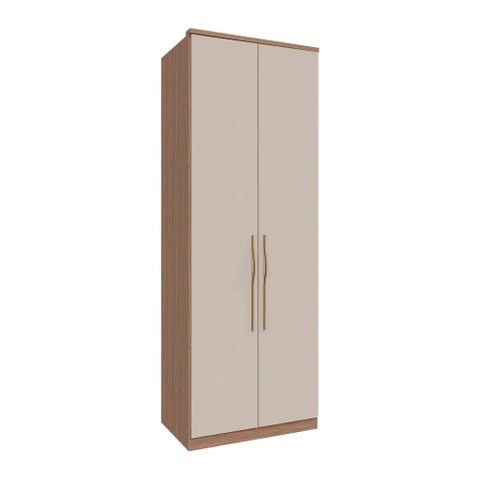 Guarda Roupa 2 Portas e Colmeia 245cm Setiba Plus Rimo Carvalho/off White
