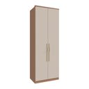 Ver imagem 1 de Guarda Roupa 2 Portas e Colmeia 245cm Setiba Plus Rimo Carvalho/off White