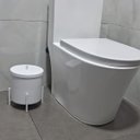 Ver imagem 3 de Kit 2 Lixeiras Brancas 6 Litros Level