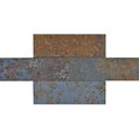 Ver imagem 4 de Revestimento Pedra Natural Tijolinho Piato 7x22cm Mattone Cinza/Ferrugem