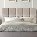 Ver imagem 2 de Cabeceira para Cama Box Casal 1,60 Cm Poliana - Oferta House Cor:bege