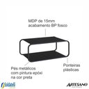 Ver imagem 4 de Mesa de Centro 80cm Luna Orgânica Pé Metal - Artesano