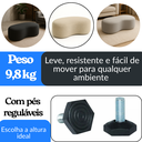 Ver imagem 6 de Puff Feijão Curvo Bouclé Orgânico Multiuso Minimalista