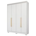 Ver imagem 2 de Guarda-Roupa Casal Zoe 4 Portas de Abrir 2 Gavetas com Pés 100 MDF Pm Home