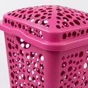 Ver imagem 5 de Cesto Organizador 80 Litros Gigante Rosa Brinquedos Quarto Meninas Roupa Suja Porta Treco Grande Vaz