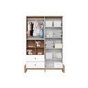 Ver imagem 3 de Quarto de Bebê Completo Ternura 3 Peças (1 Guarda Roupa + 1 Berço + 1 Cômoda) Qi79 Branco-