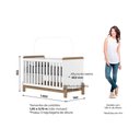 Ver imagem 7 de Quarto de Bebê Completo Ternura 3 Peças (1 Guarda Roupa + 1 Berço + 1 Cômoda) Qi79 Branco-