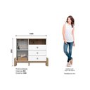 Ver mais imagens de Quarto de Bebê Completo Ternura 3 Peças (1 Guarda Roupa + 1 Berço + 1 Cômoda) Qi79 Branco-