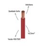 Cabo Flexível 2.5mm 750v Vermelho Rolo com 100mt - 2