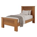 Ver imagem 3 de Cama de Solteiro em MDF Paolo com Cabeceira Frisada Rubi