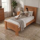 Ver imagem 5 de Cama de Solteiro em MDF Paolo com Cabeceira Frisada Rubi