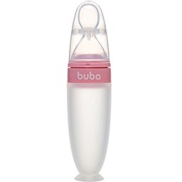 Colher Dosadora em Silicone com Ventosa Rosa Buba - 1