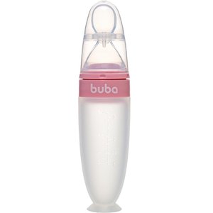 Colher Dosadora em Silicone com Ventosa Rosa Buba